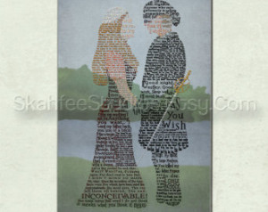 ... and Buttercup Word Art-- The Princess Bride Art, Princess Bride Quote