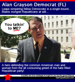 Alan Grayson maintains his cool, Fox Nutter does not.