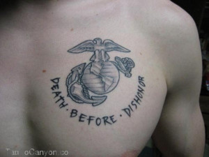 Death Before Dishonor Tattoo Marine Corps Tattoos Sgt Grit Picture ...