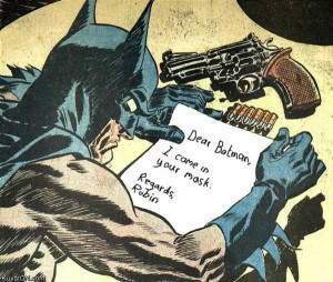 Dear Batman Funny Cartoon Image