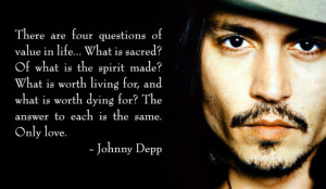 Words Of Love Wisdom From Johnny Depp