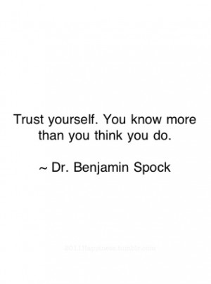 Dr. Benjamin Spock quote *