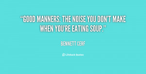 Funny Quotes About Manners