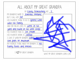 Father's Day Questionnaire (Great Grandpa - Casey)