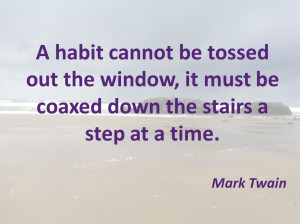 coaxed down the stairs - mark twain