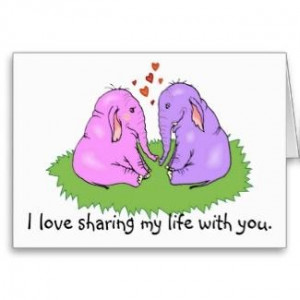 Elephants in love cute