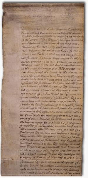 english bill of rights history