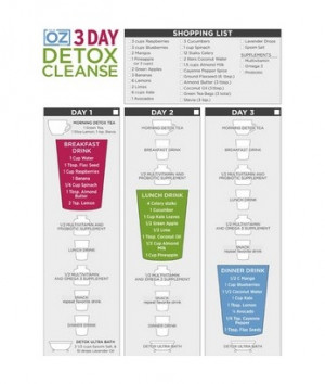Oz 3 Day Detox Cleanse