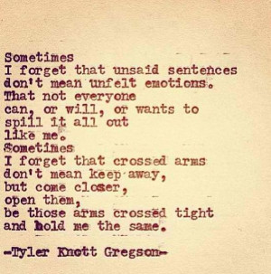 Tyler Knott Gregson #quote #quotes #love #poetry #words