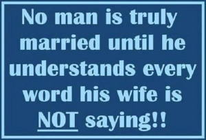 Yup! That’s when you can tell a man’s truly married. lol