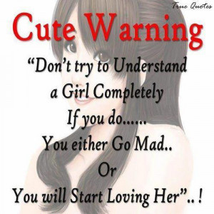 Cute warning...!