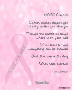In honor of all those who have endured the trials of cancer and then ...