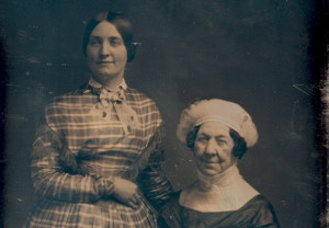 An 1848 photograph of Dolley Madison (seated) and her niece Anna Payne ...