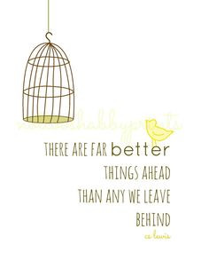cs lewis Quote Things Ahead 8x10 Print by NotTooShabbyHandmade, $13.50 ...