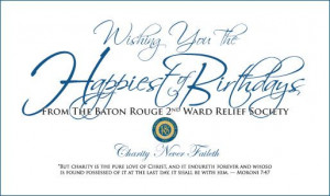 Relief Society Birthday Card Ideas | relief society birthday card