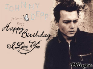 Happy Birthday Johnny Depp...