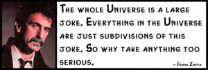 ... are just subdivisions of the joke. So why take anything too serious
