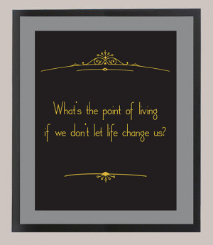 Downton Abbey Mr. Carson Quote 'What's the Point of Living' 11 x 14 ...