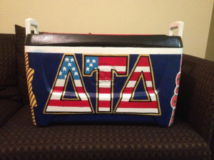 fraternity cooler but using phi sigma kappa letters instead