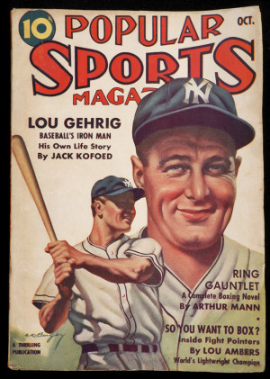 Babe Ruth and Lou Gehrig 1930s Pulp Magazines (2)