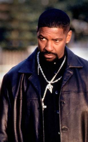 ACTOR DENZEL WASHINGTON IN THE FILM TRAINING DAY