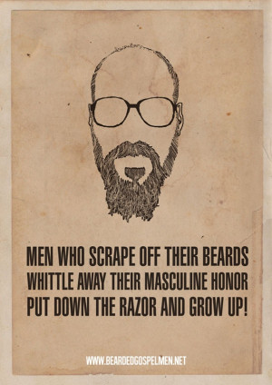 art a beard man is a real man hilarious quote posters while some men ...