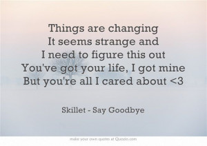 Skillet- Say Goodbye