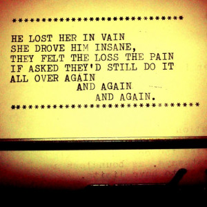 Saddest Quotes About Lost Love: And Again And Again In Brown Paper ...