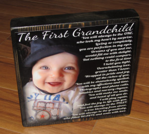 Love My Grandchildren Quotes First grandchild poem block xl