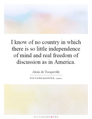 Of Mind And Real Freedom Discussion As In America Picture Quote 1