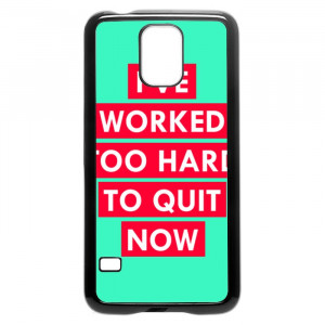 Work Hard Motivational Quotes Galaxy S5 Case