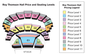 Roy Thomson Hall Seating Chart