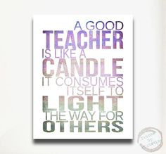Teachers Gift Typography Quote Inpirational Print Art Poster Unique ...