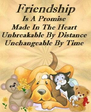 ... made in the heart, unbreakable by distance, unchangeable by time