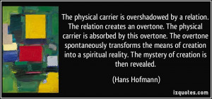 The physical carrier is overshadowed by a relation. The relation ...