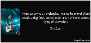 wanna survive an avalanche. I wanna be one of those people a dog ...