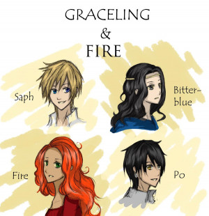 Graceling and Fire char. doodles c: by winter-monsoon