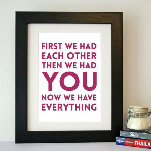 we have everything' family quote print by hope and love ...