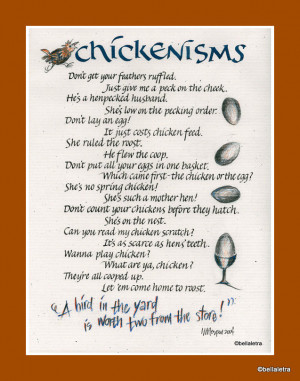 chicken sayings phrases