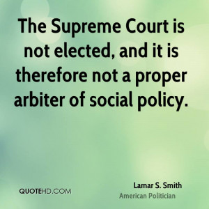 Judges should interpret the law, not make it.