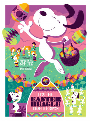 It’s the Easter Beagle, Charlie Brown” by Tom Whalen. 18″ x 24 ...