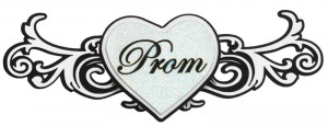 Paper Wizard - Die Cuts - Prom Title - White