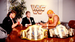 Hulk Hogan vs. The Ultimate Warrior contract signing