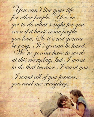 The notebook love quote poster 12x15 wedding by studiomarshallarts, $ ...