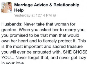 Marriage advice