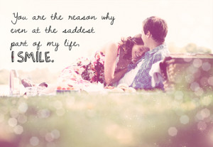 when i see your face i smile my world shines so bright i can hear