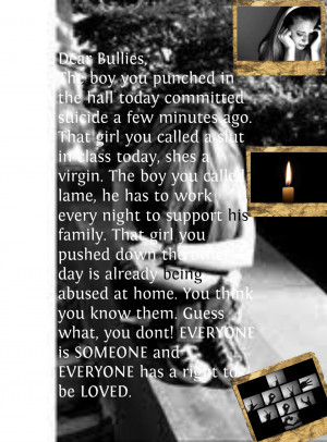 Dear Bullies