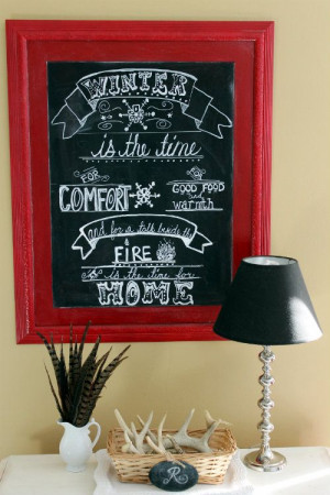 Dream and Differ: Winter Vignette and Chalkboard Art