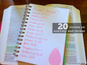 Let Go & Let God: 20 Verses on Anxiety and Stress