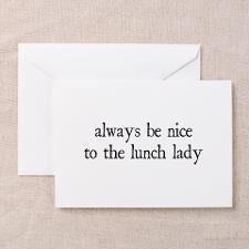Lunch Lady Greeting Card for